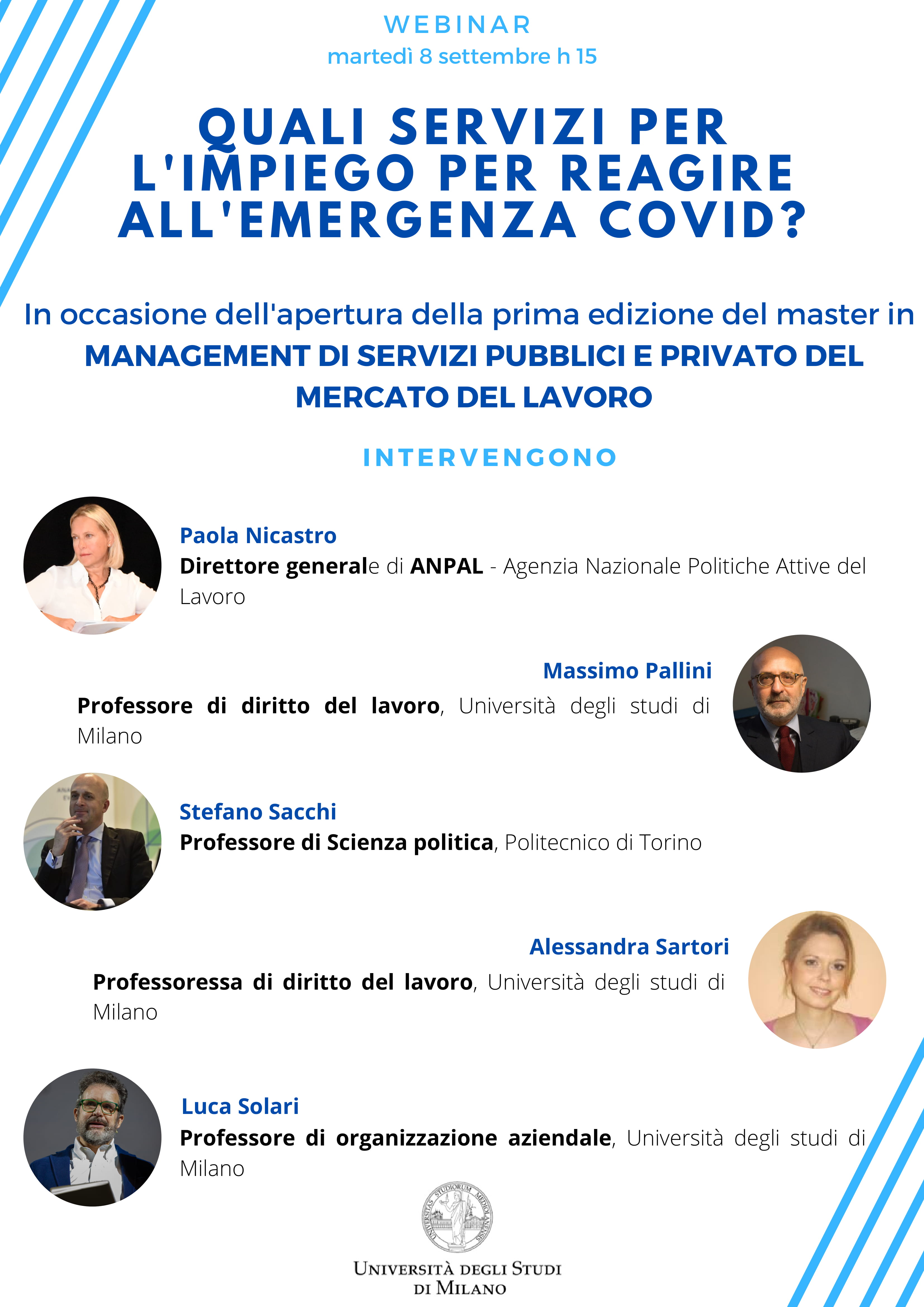 Quali servizi per l'impegno per reagire all'emergenza Covid?